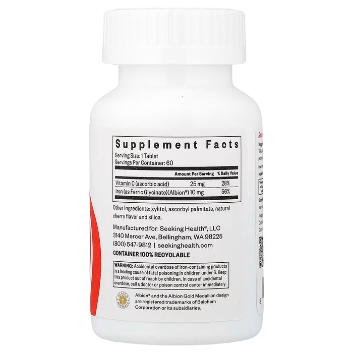 Seeking Health Iron Chewable ingredients