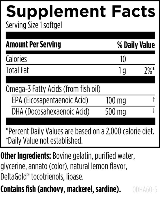 Omegavail Ultra DHA -fish oil 60 softgel