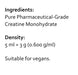 RN Labs Creatine Monohydrate Powder 300g ingredients