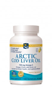 Nordic Naturals Arctic Cod Liver Oil caps lemon