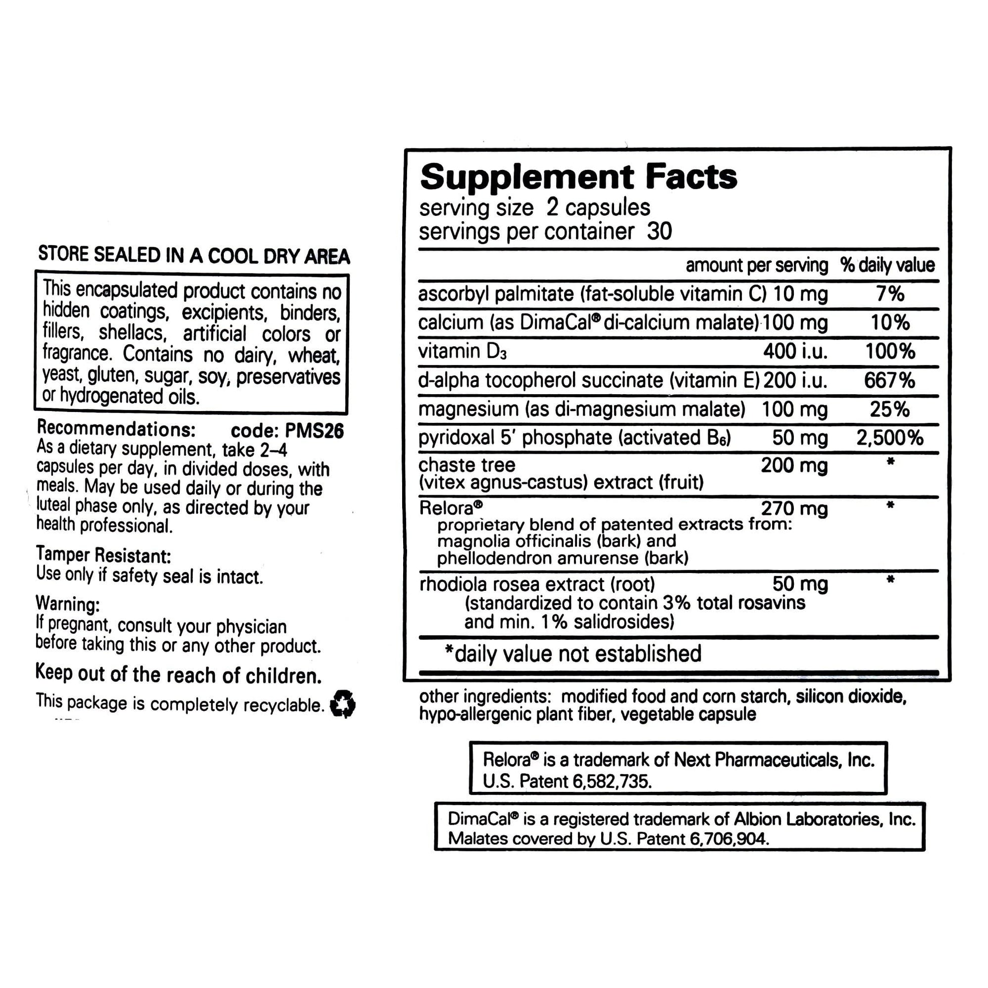 PMS Essentials (formerly ProSoothe 11) 120s — Health Within