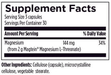 Load image into Gallery viewer, Designs for Health NeuroMag 90 caps ingredient list